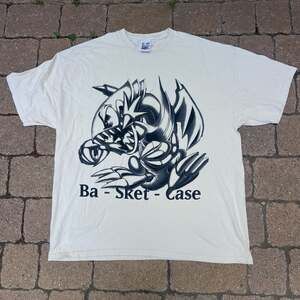 Basketcase Blue-Eyes White Dragon Toon T-Shirt Tan Large Zachary Kinninger USA